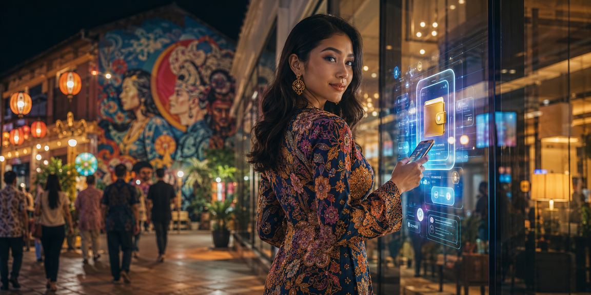 Ruang kasino hiburan dengan tema batik di Penang